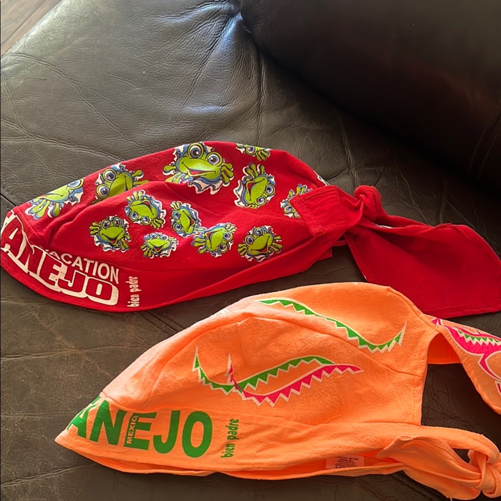 Colorful Bandana Set with Frog Design